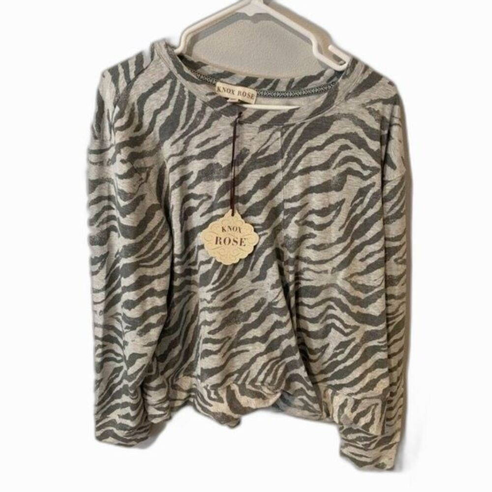 Knox Rose XXL Zebra Print Top NEW